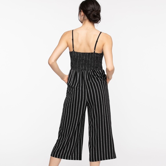 Bow Front Culotte Jumpsuit - Picture 3 of 4